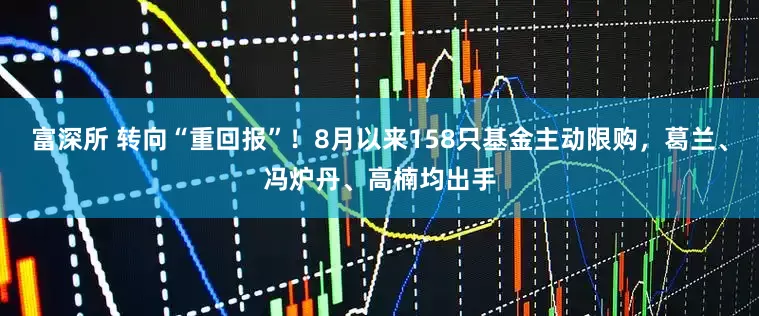 富深所 转向“重回报”！8月以来158只基金主动限购，葛兰、冯炉丹、高楠均出手